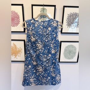 Doen Blue Floral Mini Dress